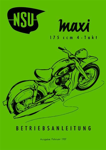 NSU Maxi Betriebsanleitung