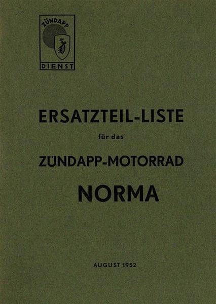 Zündapp Norma Ersatzteilkatalog