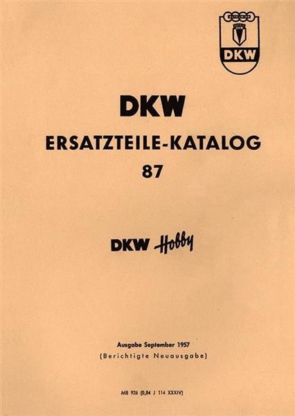 DKW Hobby Ersatzteilkatalog