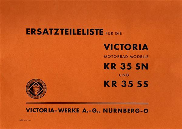 Victoria KR35SN und KR35SS Ersatzteilkatalog