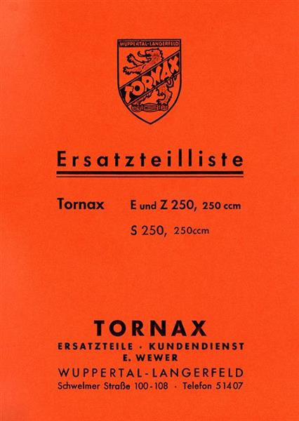 Tornax 250 250E 250Z 250S Ersatzteilkatalog