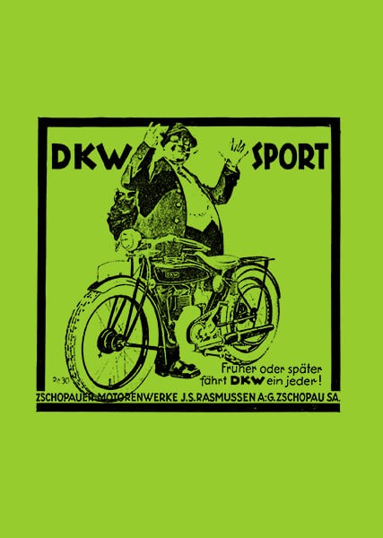 DKW Gesamtprospekt Sport 1927 für E200 E250 Z500