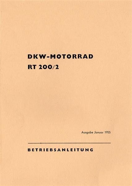 DKW RT200/2 Betriebsanleitung