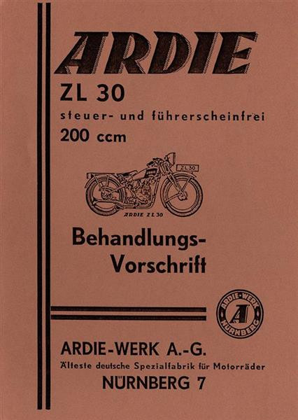 Ardie ZL30 Betriebsanleitung