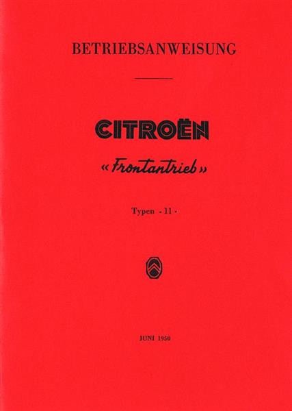 Citroen 11 Betriebsanleitung