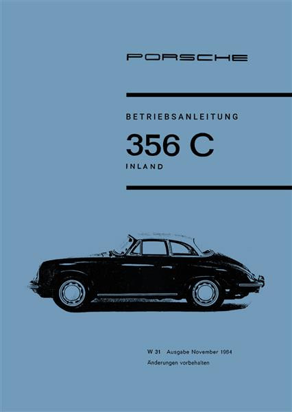 Porsche 356C Betriebsanleitung