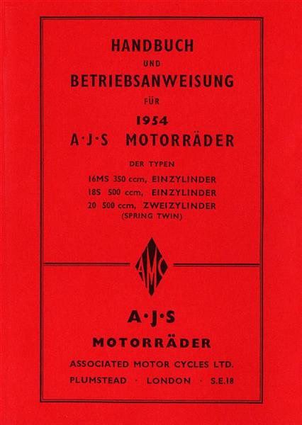 AJS 16MS und 18S und 20 Betriebsanleitung