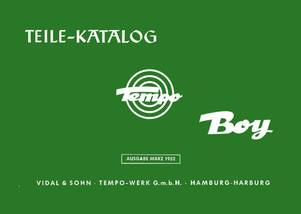 Tempo Boy Ersatzteilkatalog