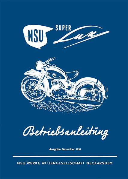 NSU Superlux Betriebsanleitung