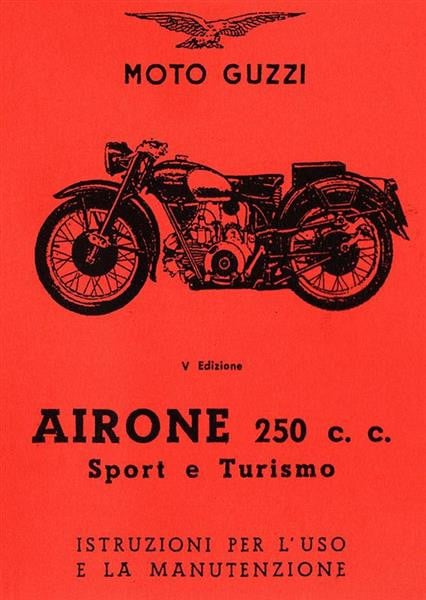 Moto Guzzi Airone 250 Sport & Tourismo Betriebsanleitung