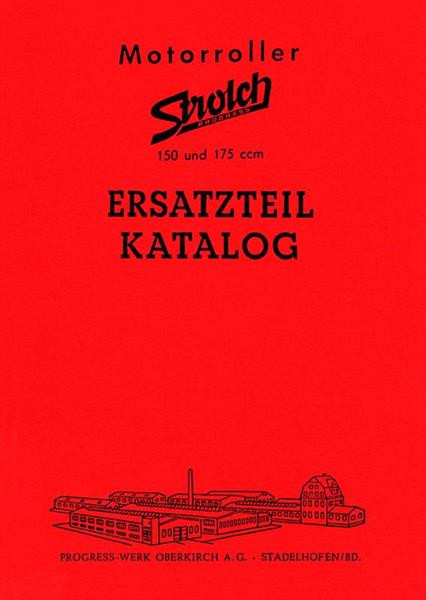 Progress Strolch-Motorroller 150 und 175 Ersatzteilkatalog