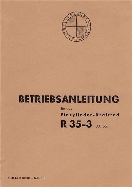 EMW R35/3 Bedienungsanleitung