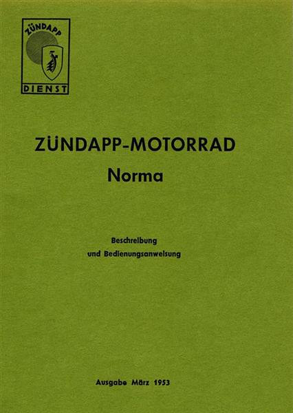 Zündapp Norma Betriebsanleitung