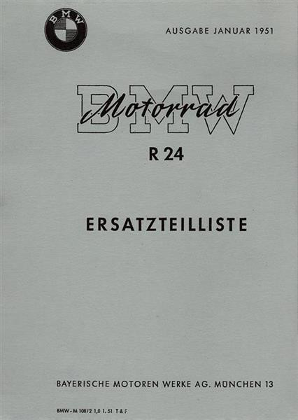 BMW R24 Ersatzteilkatalog