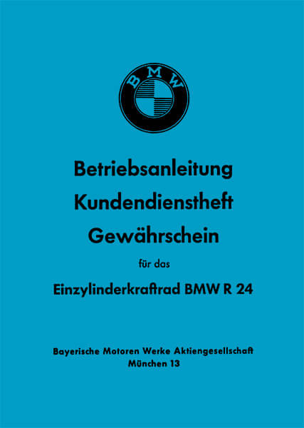 BMW R24 Betriebsanleitung