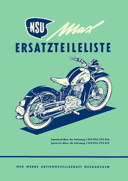 NSU Max Ersatzteilkatalog