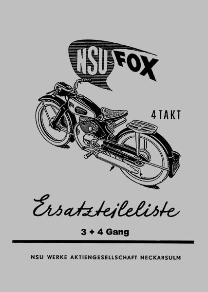 NSU Fox Ersatzteilkatalog