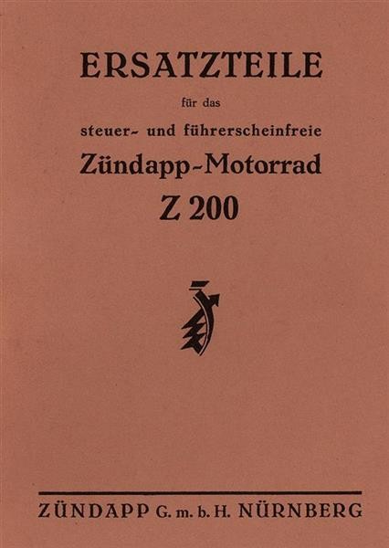 Zündapp Z200 Ersatzteilkatalog