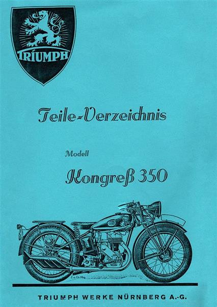 Triumph Kongreß 350 Ersatzteilkatalog