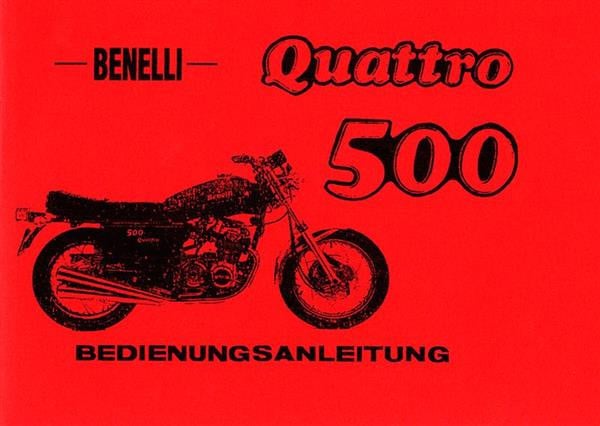 Benelli 500 Quattro Betriebsanleitung