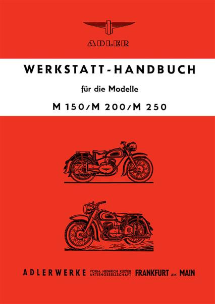 Adler M150 M200 M250 Werkstatthandbuch