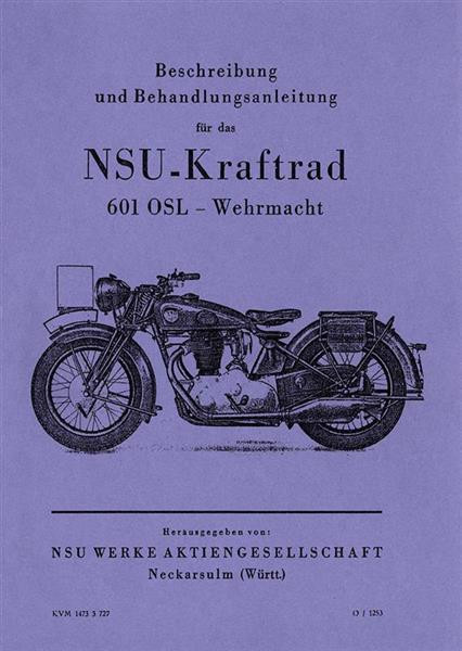 NSU 601OSL WH Betriebsanleitung