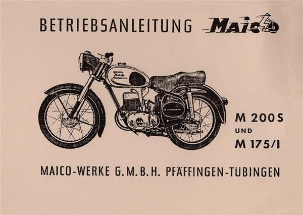 Maico M200S und M175/1 Betriebsanleitung