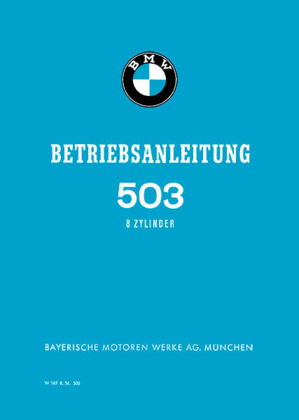 BMW 503 Betriebsanleitung