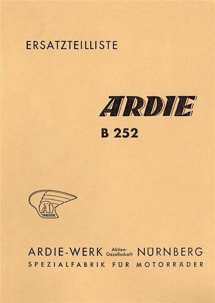 Ardie B252 Ersatzteilkatalog