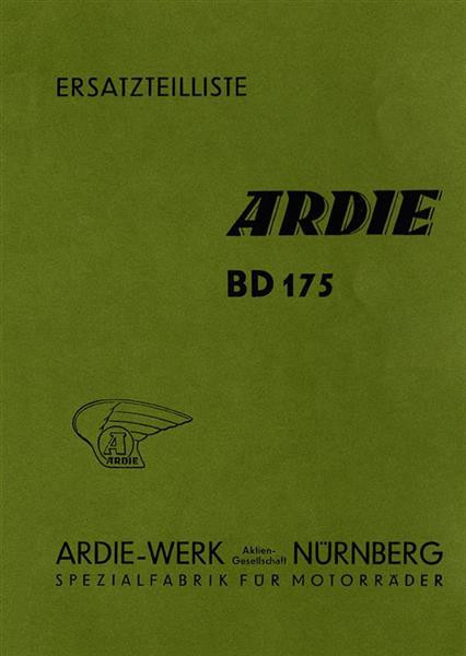 Ardie BD175 Ersatzteilkatalog