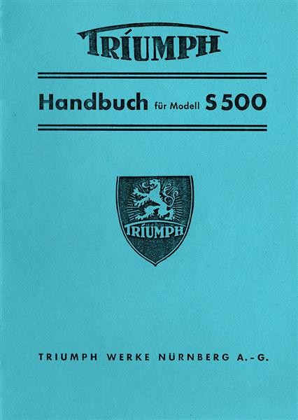 Triumph S500 Betriebsanleitung