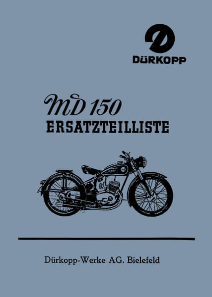 Dürkopp MD150 Ersatzteilkatalog