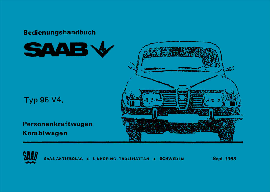 Saab 96 V4 Betriebsanleitung