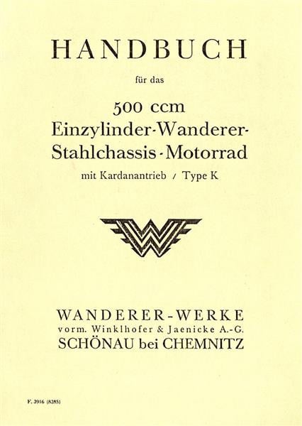 Wanderer 500 Betriebsanleitung und Reparaturanleitung