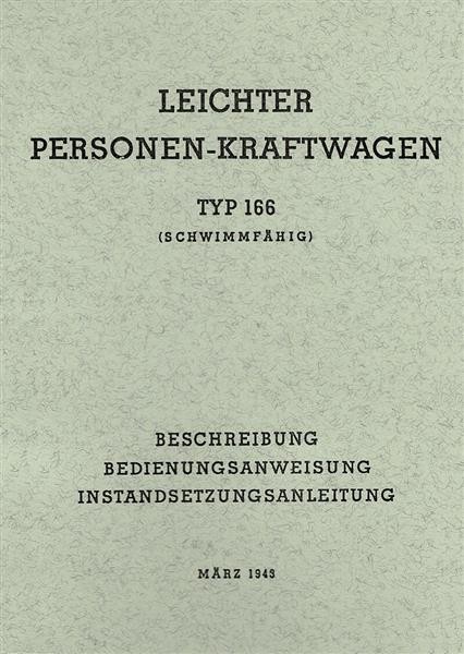VW Typ 166 Betriebsanleitung