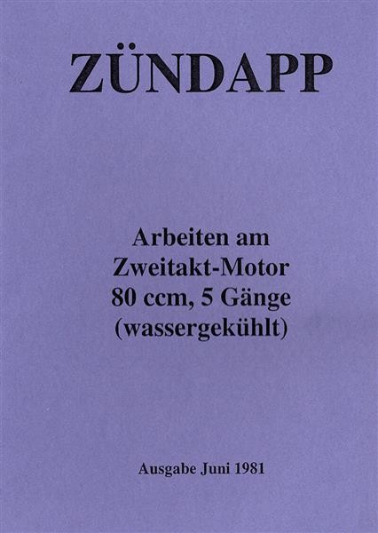Zündapp - Arbeiten am Zweitakt-Motor mit 80 ccm 5 Gänge