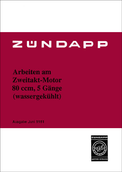 Zündapp - Arbeiten am Zweitakt-Motor mit 80 ccm 5 Gänge