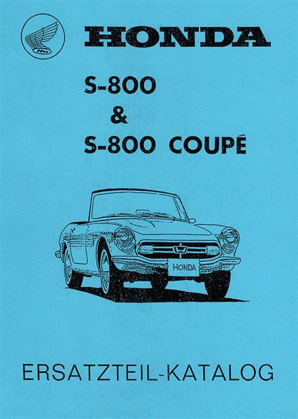 Honda S 800 Coupé und Cabrio Parts List