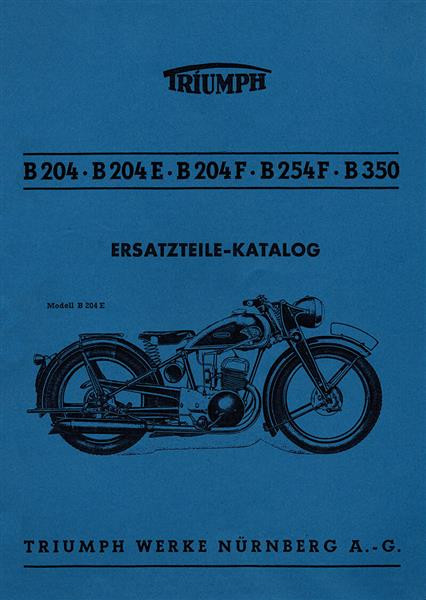 Triumph B204 B204E B204F B254F B350 Ersatzteilkatalog