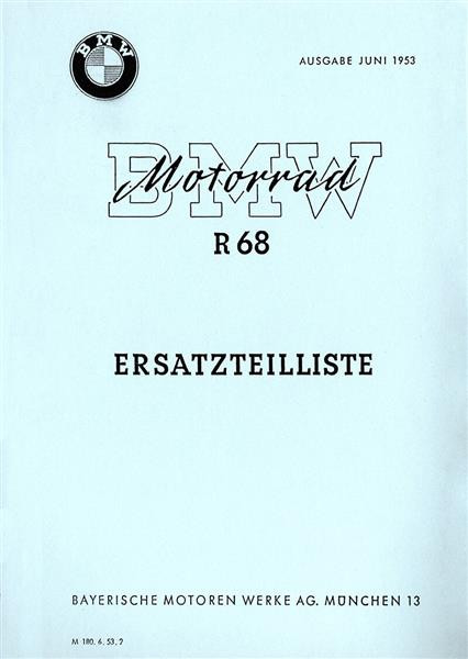 BMW R68 Eratzteilkatalog