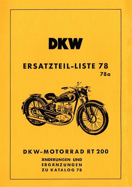 DKW RT200 Ersatzteilkatalog