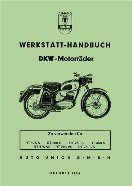 DKW RT175S/VS, RT200S/VS, RT250S/VS, RT350S Werkstatt-Handbuch