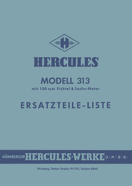 Hercules 313 Ersatzteilkatalog