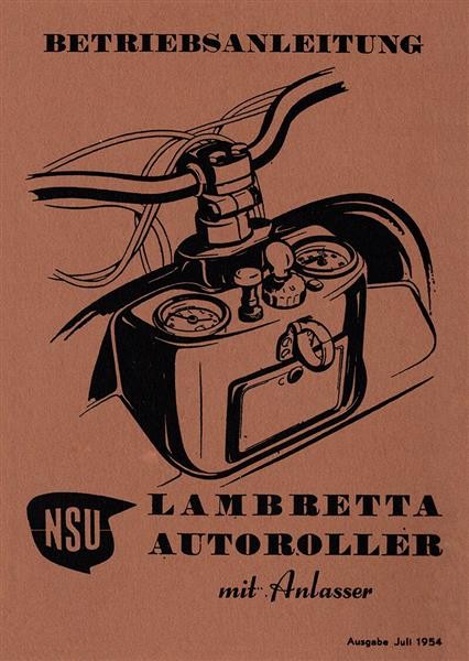 NSU Lambretta 125 Betriebsanleitung