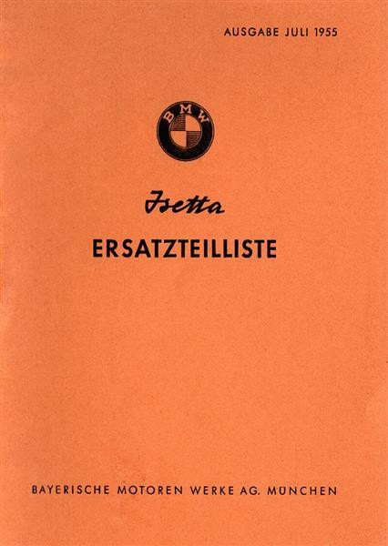 BMW Isetta Ersatzteilkatalog