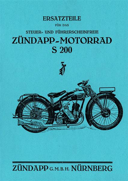 Zündapp S200 Ersatzteilkatalog