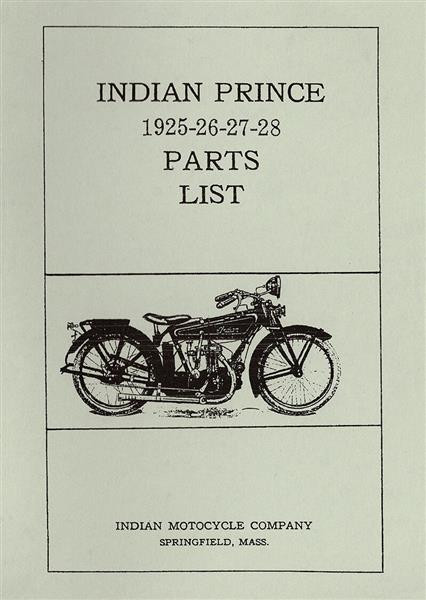 Indian Prince Spare Parts Manual