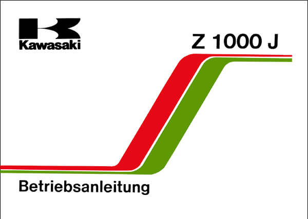 Kawasaki Z1000J Betriebsanleitung