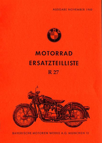 BMW R27 Ersatzteilkatalog