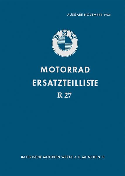 BMW R27 Ersatzteilkatalog